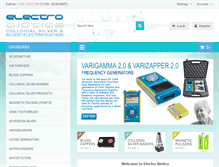 Tablet Screenshot of electrobiotics.com